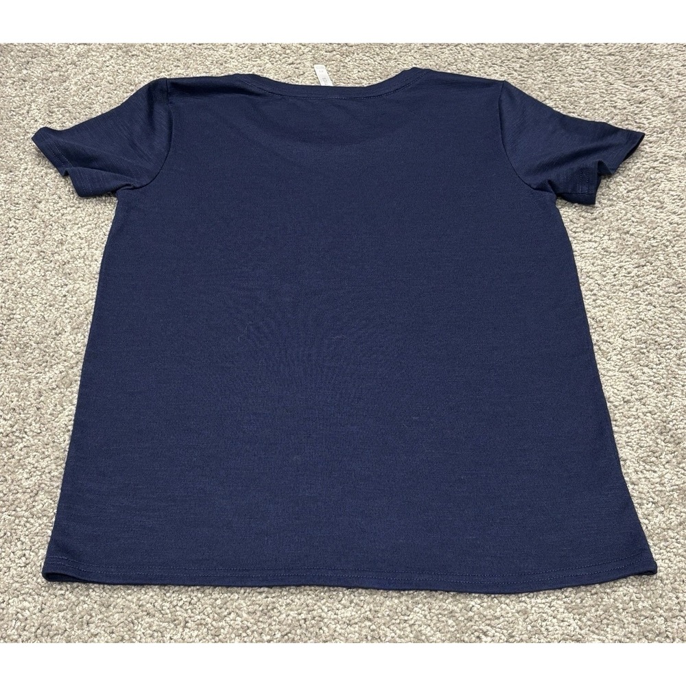 Fabletics Shirt Mens Size XS Performance Workout Gym Polyester Blend Deep Navy - Picture 4 of 6